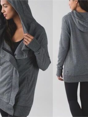 Lululemon Wrap Up Hoodie in Gray